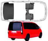 3D Fußmatten & Kofferraumwanne Auto Set Kompatibel mit Hyundai Staria 2021 - 2026