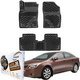 TRIMAK Autofußmatten kompatibel mit Toyota Avensis 3.Gen 2008–2018 Auto Allwetter Gummimatten