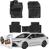 Trimak Autofußmatten kompatibel mit Toyota Corolla E210 Touring Sports ab 2018 Allwetter Gummimatten