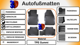 TRIMAK Ford Fiesta ab 2018 ( 8.Generation) Auto Gummimatten Autofußmatten