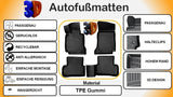 Trimak MERCEDES C-Class W205 ab 2014 Gummimatten Autofußmatten