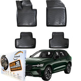 TRIMAK Autofußmatten kompatibel mit VOLVO XC60 T8 PHev ab 2021 Auto Allwetter Gummimatten