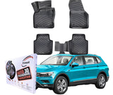 Trimak Autofußmatten kompatibel mit VW Tiguan Allspace ab 2017 Auto Allwetter Gummimatten