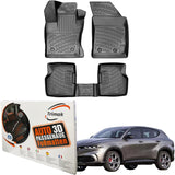 Trimak Autofußmatten kompatibel mit Alfa Romeo Tonale Auto Allwetter Gummimatten