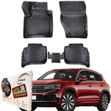 Trimak Autofußmatten kompatibel mit VW Touareg III Typ CR ab 2018 Auto Allwetter Gummimatten
