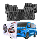 Trimak Autofußmatten kompatibel mit Ford Tourneo Custom 2.Gen Automatik Getriebe ab 2023 Auto Allwetter Gummimatten