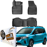 Trimak Autofußmatten kompatibel mit Nissan Townstar ab 2022 Auto Allwetter Gummimatten