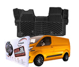 Trimak Autofußmatten kompatibel mit Ford Transit Custom 2.Gen Kastenwagen ab 2024 Auto Allwetter Gummimatten