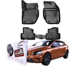 Trimak Autofußmatten kompatibel mit Volvo V40 (2012 - 2019) Auto Allwetter Gummimatten