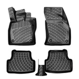 Set Autofußmatten und Obere Kofferraummatte kompatibel mit VW Golf 7 2013 - 2020