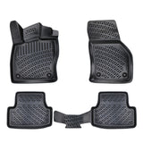 Set Autofußmatten und Obere Kofferraummatte kompatibel mit VW Golf 7 2013 - 2020