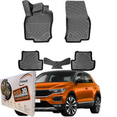 Trimak Autofußmatten kompatibel mit VW T-Roc Auto Allwetter Gummimatten