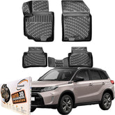 Trimak Autofußmatten kompatibel mit Suzuki Vitara (Typ LY) ab 2015 Auto Allwetter Gummimatten