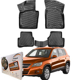 Trimak Autofußmatten kompatibel mit VW Tiguan 1.Gen 2007-2015 (5N) Auto Allwetter Gummimatten