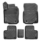 3D Auto Fußmatten & Kofferraumwanne Set Kompatibel mit Mercedes ML W166 2011-2018