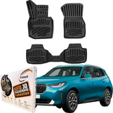 Trimak Autofußmatten kompatibel mit BMW X3 G45 ab 2024 Auto Allwetter Gummimatten