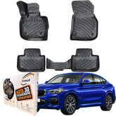 Trimak Autofußmatten kompatibel mit BMW X4 G02 ab 2018 Auto Allwetter Gummimatten