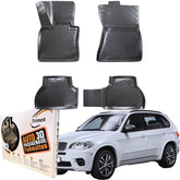 Trimak Autofußmatten kompatibel mit BMW X5 E70 (2006 - 2013) Auto Allwetter Gummimatten