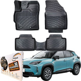 Trimak Autofußmatten kompatibel mit Toyota Yaris Cross 2020-2024 Auto Allwetter Gummimatten