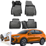 Trimak Autofußmatten kompatibel mit MG ZS 2.Gen Benzin & Hybrid+ ab 08.2024 Auto Allwetter Gummimatten