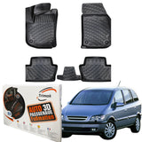 Trimak Autofußmatten kompatibel mit Opel Zafira A 1999 - 2005 Auto Allwetter Gummimatten