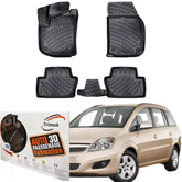 Trimak Autofußmatten kompatibel mit OPEL Zafira B (2005-2011) Auto Allwetter Gummimatten