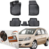 Trimak Autofußmatten kompatibel mit OPEL Zafira B (2005-2011) Auto Allwetter Gummimatten