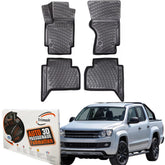 Trimak Autofußmatten kompatibel mit VW AMAROK 1.Gen 2010 - 2022 Auto Allwetter Gummimatten
