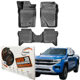 Trimak Autofußmatten kompatibel mit VW Amarok 2.Gen ab 2023 Auto Allwetter Gummimatten