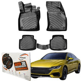Trimak Autofußmatten kompatibel mit VW ARTEON Auto Allwetter Gummimatten