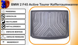 Trimak BMW 2 F45 Active Tourer (2014 - 2021) Kofferraummatte Kofferraumwanne