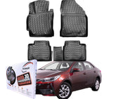 Trimak Autofußmatten kompatibel mit Toyota Corolla 2013-2018 (E160) Auto Allwetter Gummimatten