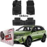 Trimak Autofußmatten kompatibel mit Peugeot E-5008 Elektro ab 2024 Auto Allwetter Gummimatten