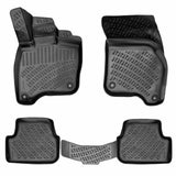 3D Fußmatten & Kofferraumwanne Auto Set Kompatibel mit VW Golf VII GTE 2014 - 2020 HB