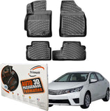 Trimak Autofußmatten kompatibel mit Toyota Corolla E14 - E15 2006–2012 Auto Allwetter Gummimatten