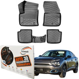 Trimak Autofußmatten kompatibel mit Citroën ë-C4 X **kein C4 X** Auto Allwetter Gummimatten