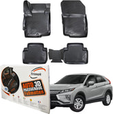 Trimak Autofußmatten kompatibel mit Mitsubishi Eclipse Cross ab 2019 Auto Allwetter Gummimatten