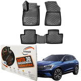 Trimak Autofußmatten kompatibel mit Renault Austral E-Tech Full Hybrid Auto Allwetter Gummimatten