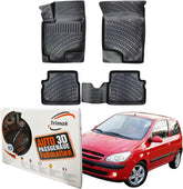 Trimak Autofußmatten kompatibel mit Hyundai Getz 2002–2009 Auto Allwetter Gummimatten