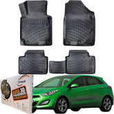 Trimak Autofußmatten kompatibel mit HYUNDAI i30 (2.Gen.) 2012-2017 Auto Allwetter Gummimatten