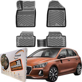 Trimak Autofußmatten kompatibel mit HYUNDAI i30 (3.Gen.) ab 2017 Auto Allwetter Gummimatten