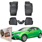 Trimak Autofußmatten kompatibel mit SEAT IBIZA IV (6J) 2002 - 2017 Auto Allwetter Gummimatten