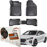 Trimak Autofußmatten kompatibel mit Hyundai Ioniq Hybrid 2016–2022 Auto Allwetter Gummimatten
