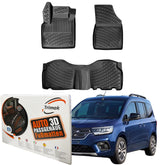 Trimak Autofußmatten kompatibel mit Renault Kangoo 3.Gen 2021 - 2026 Auto Allwetter Gummimatten