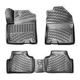 Rizline kompatibel mit Hyundai KONA Elektro 1.Gen 2019-2023 Autofußmatten 3D Gummimatten