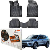 Trimak Autofußmatten kompatibel mit SsangYong Korando C300 ab 2019 Auto Allwetter Gummimatten