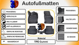 TRIMAK SEAT Leon IV Benzin & Diesel & Plug-in-Hybrid ab 2021 Autofußmatten Gummimatten