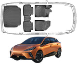 3D Fußmatten & Untere Kofferraumwanne Auto Set Kompatibel mit MG 4 Luxury Untere