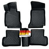 Rizline kompatibel mit Mercedes-Benz W205 2014–2023 Autofußmatten Auto Allwetter 3D Gummimatten
