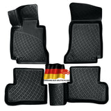 Rizline kompatibel mit Mercedes-Benz W205 2014–2023 Autofußmatten Auto Allwetter 3D Gummimatten